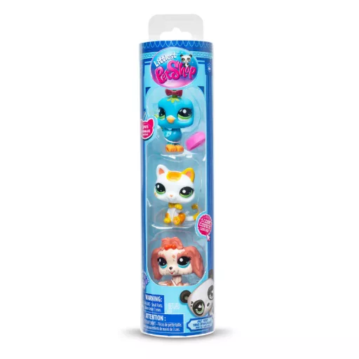 Littlest Pet Shop figura 3db hengerben - Városi hangulat