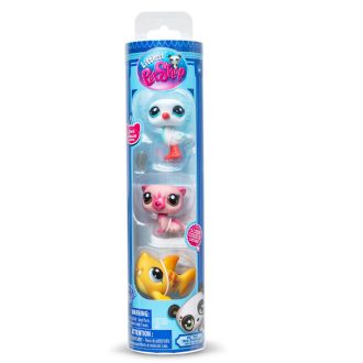 Littlest Pet Shop figura 3db hengerben - Egzotikus hangulat