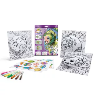 Crayola POPs 3D foglalkoztató színező füzet - Űrutazás