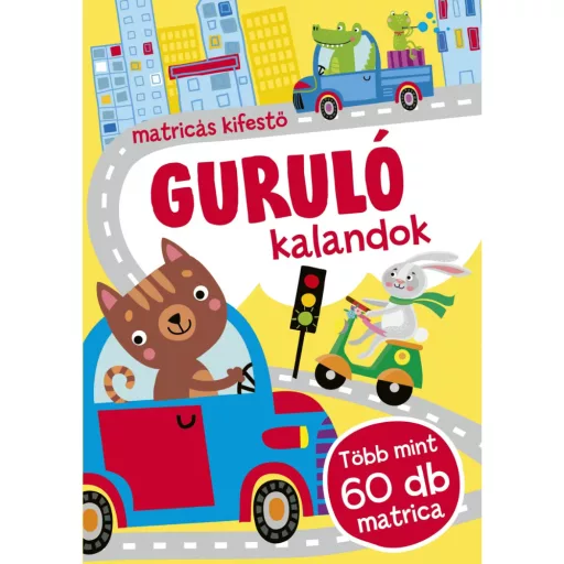 Guruló kalandok - matricás kifestő