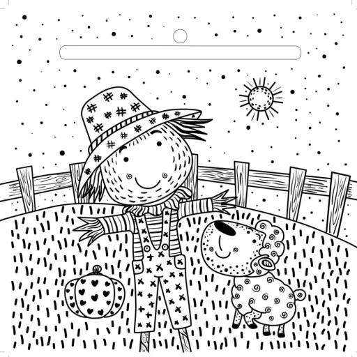 Színes farm - mágikus kifestő - ajándék ecsettel