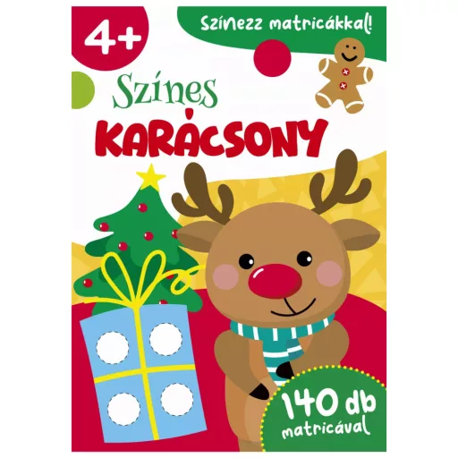 Színes karácsony 140 db matricával