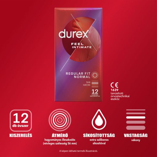 Durex Feel Intimate óvszer 12 db