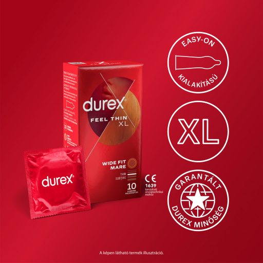 Durex Feel Thin XL óvszer 10 db