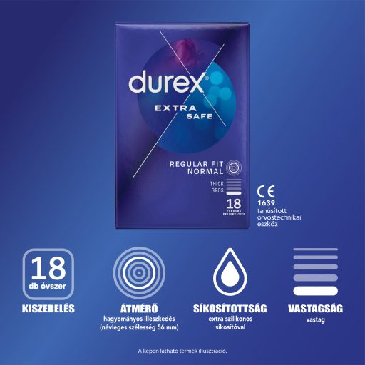Durex Extra Safe óvszer 18 db