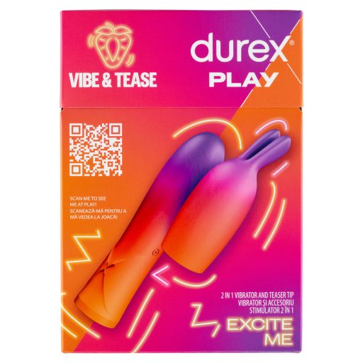 Durex Play Vibe & Tease 2 in 1 vibrátor és izgató hegy