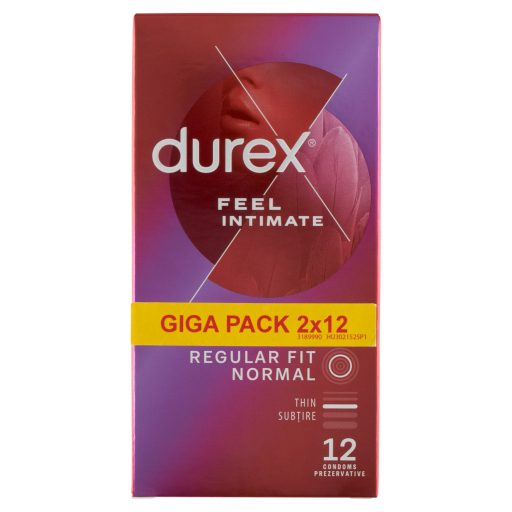 Durex Feel Intimate óvszer 2 x 12 db