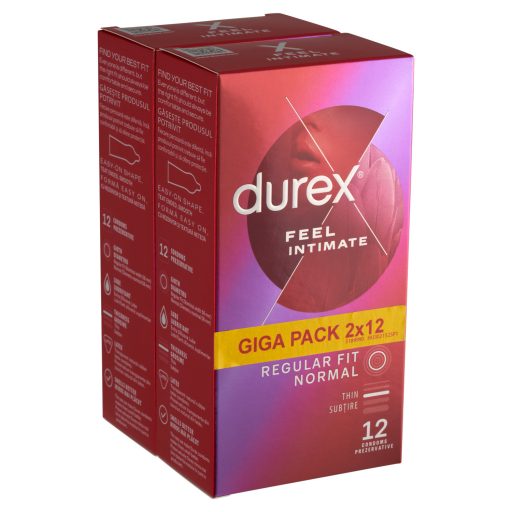 Durex Feel Intimate óvszer 2 x 12 db