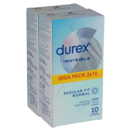 Durex Invisible óvszer 2 x 10 db