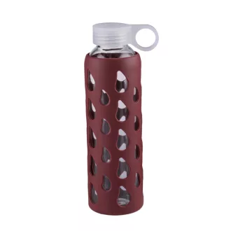 Alpina kulacs 550ml üveg 6x6x22cm - bordó