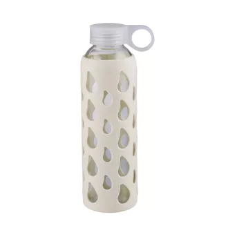 Alpina kulacs 550ml üveg 6x6x22cm - fehér