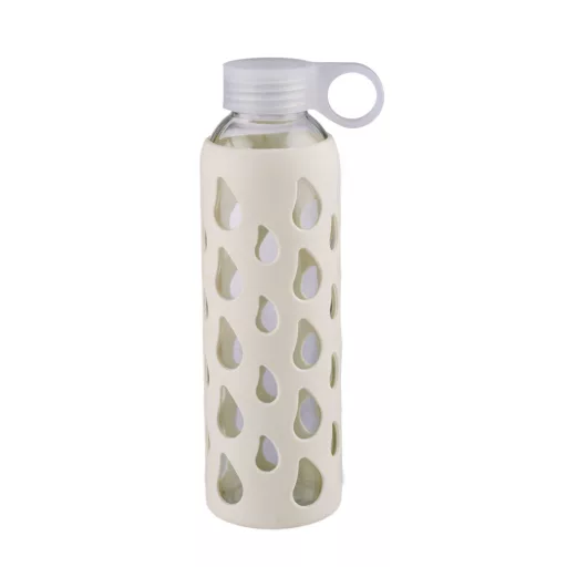 Alpina kulacs 550ml üveg 6x6x22cm - fehér