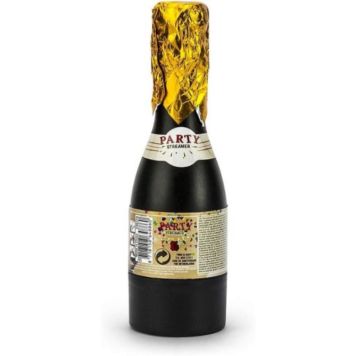 Party konfetti kilövő pezsgős üveg