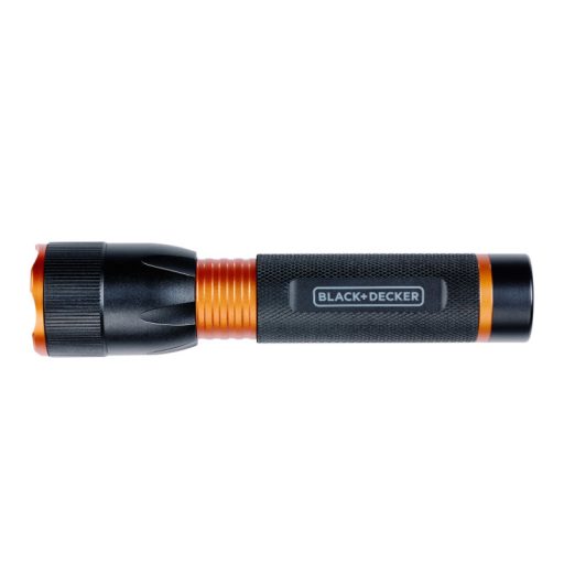 Black+Decker elemlámpa LED 10W 500 Lumen 100m fénysugár hatótáv d3,7xh13,8cm 149g AL BLT