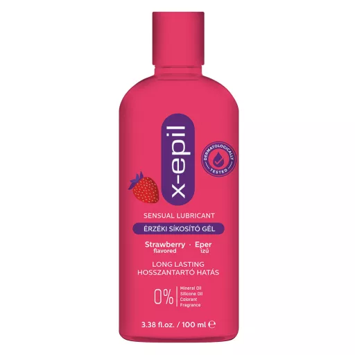X-Epil Érzéki síkosító gél 100ml  eper
