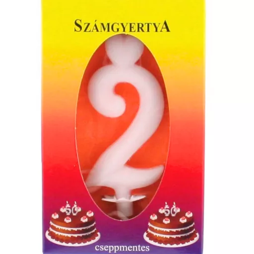 Cseppmentes számgyertya (2)