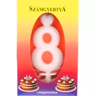 Cseppmentes számgyertya (8)