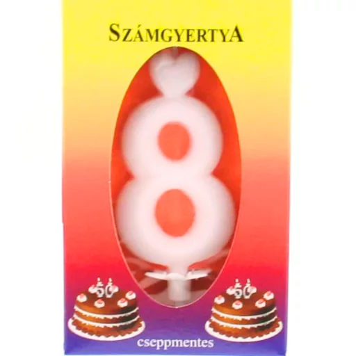 Cseppmentes számgyertya (8)