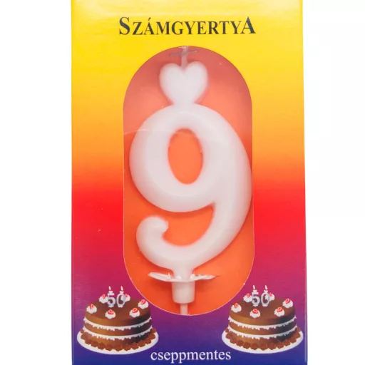 Cseppmentes számgyertya (9)