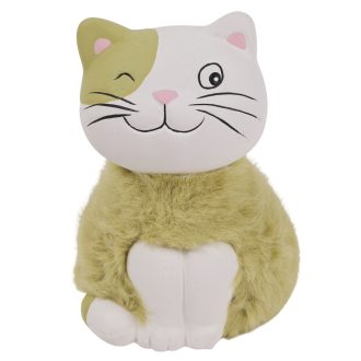 Kerámia macska foltos 7,5x10,5cm 