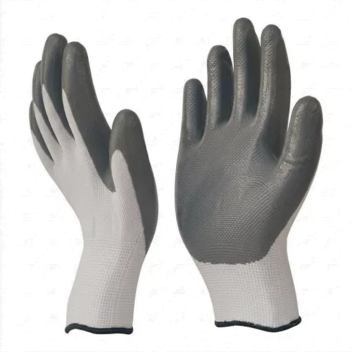 All kesztyű nitrill latexbe mártott 10-es méret