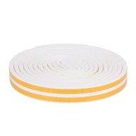 Kinzo ablaktömítő gumi D-forma 300x0,9x0,6cm fehér