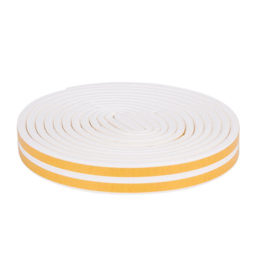 Kinzo ablaktömítő gumi D-forma 300x0,9x0,6cm fehér