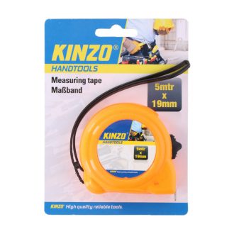 Kinzo mérőszalag 5m 19mm - Citromsárga