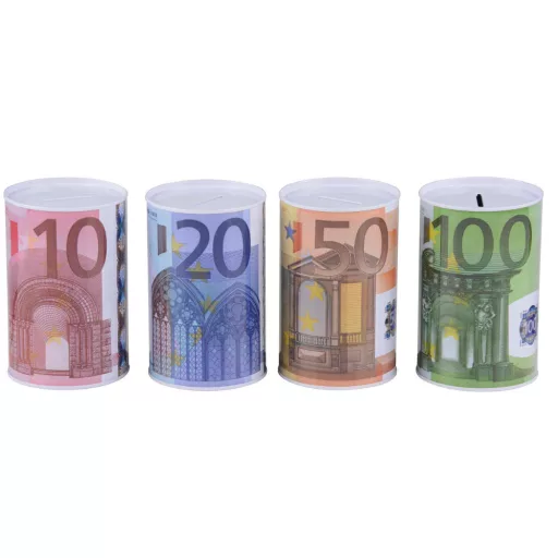 Persely 8x13cm Euro mintás