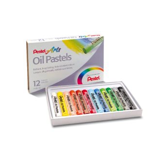 Pentel olajpasztell kréta 12db-os különböző szín