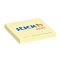 Öntapadó jegyzettömb pasztell sárga 76x76mm 100 lap