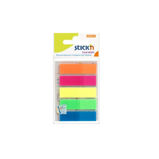 Oldaljelölő film - írható felülettel, neon színek 5x25 lap