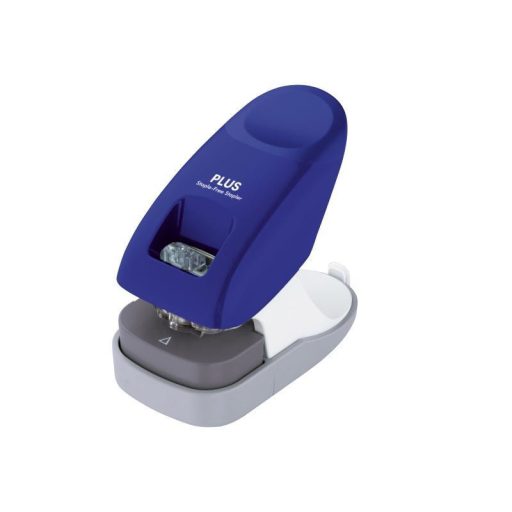 Plus kapocsmentes tűző- és lyukasztógép asztali, kék