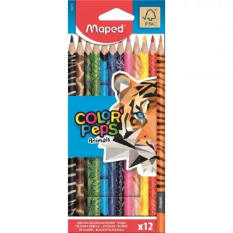   Maped színes ceruza készlet 12db háromszögletű Color'Peps Animal