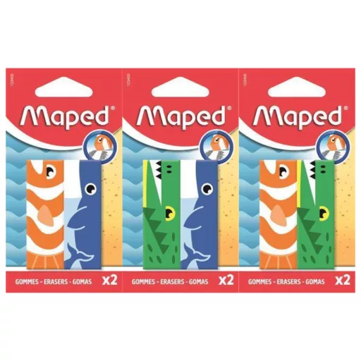 Maped radír 2db állatos vegyes minták