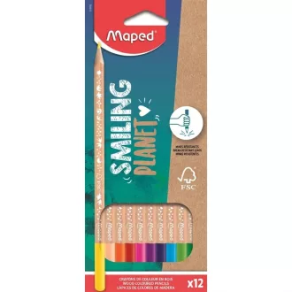   Maped színes ceruza készlet 12db háromszögletű Color'Smiling Planet