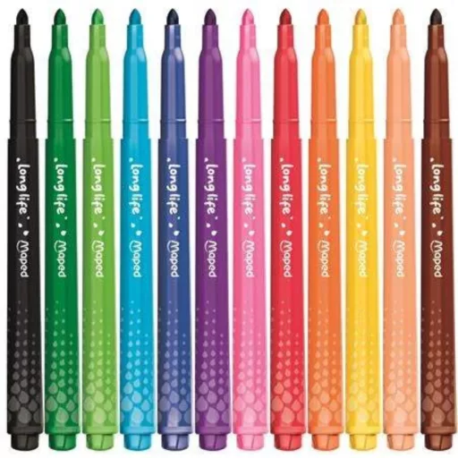 Maped filctoll készlet 12db 3,7mm kimosható Color'Peps Long Life