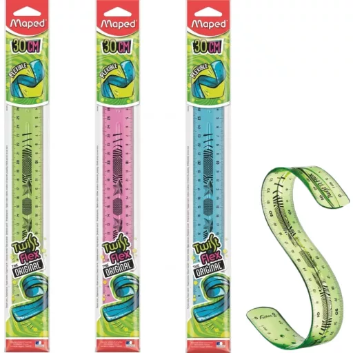 Maped vonalzó műanyag törhetetlen 30cm Twist'n Flex 