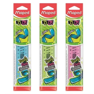   Maped vonalzó műanyag törhetetlen 15cm Twist'n Flex 