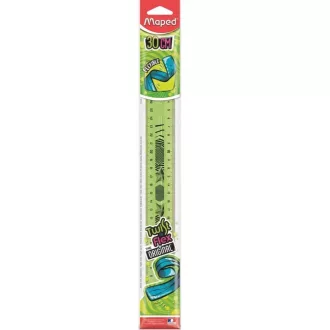   Maped vonalzó műanyag törhetetlen 30cm Twist'n Flex - zöld