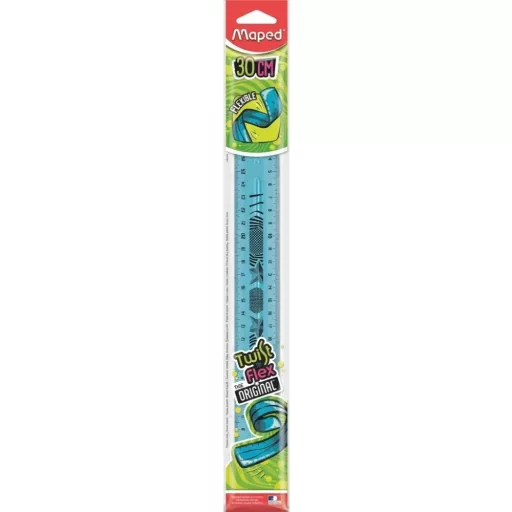 Maped vonalzó műanyag törhetetlen 30cm Twist'n Flex - kék