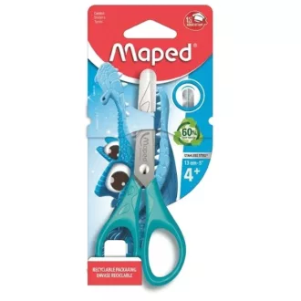   MAPED olló, iskolai 13 cm "Essentials Pulse", vegyes színek - Kék