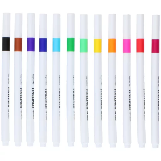 Topwrite filctoll 12db vékony hegyű színes