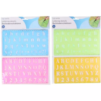 Topwrite betű sablon 2db