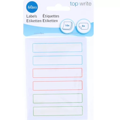Topwrite öntapadó etikett címke 10x6db