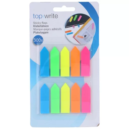Topwrite öntapadó jelölőcímke 300 lap 4x1cm