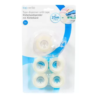 Topwrite ragasztószalag 6x25m adagolóval