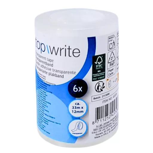 Topwrite ragasztószalag csomag 6db 33m