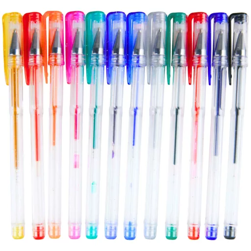 Topwrite zselés toll 12db színes - glitter