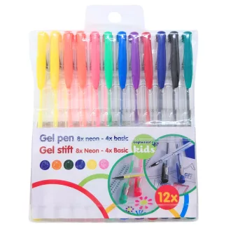 Topwrite zselés toll 12db színes - neon